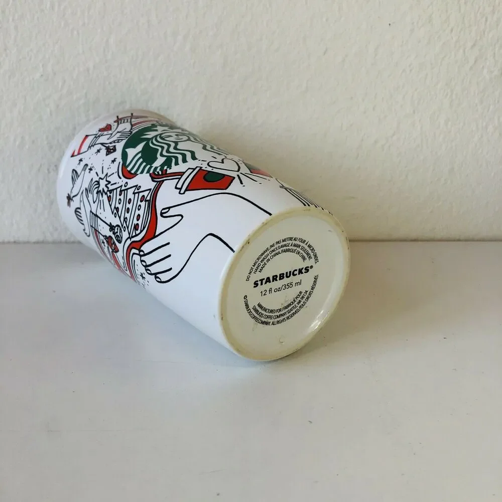 HTF Starbucks 2017 Holiday Doves CoffeeTravel Mug